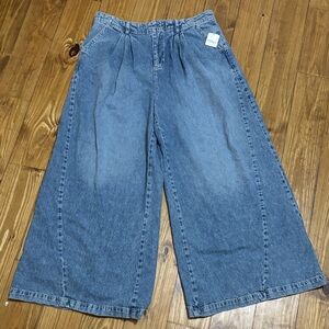 NWT We The Free Size 32 Wide Leg Jeans